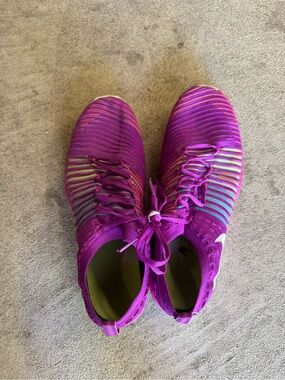 Purple Knit Women's Athletic Sneakers